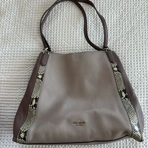 Kate Spade Light Purple and Cream Shoulder Bag